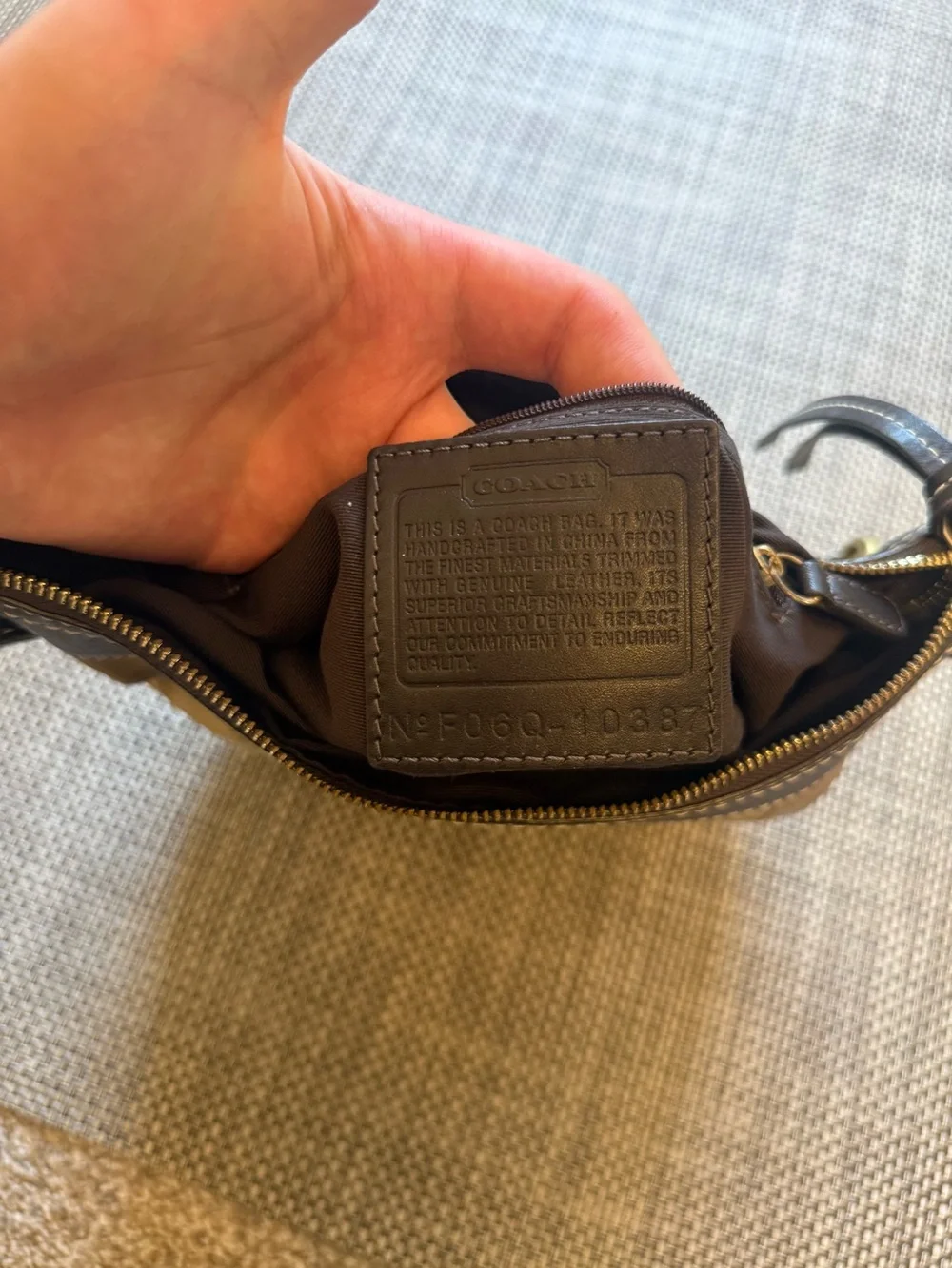 Coach Patchwork Hobo Bag in Brown and Tan USED